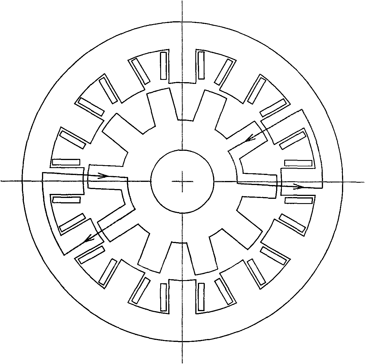 Dual-redundancy switch reluctance motor