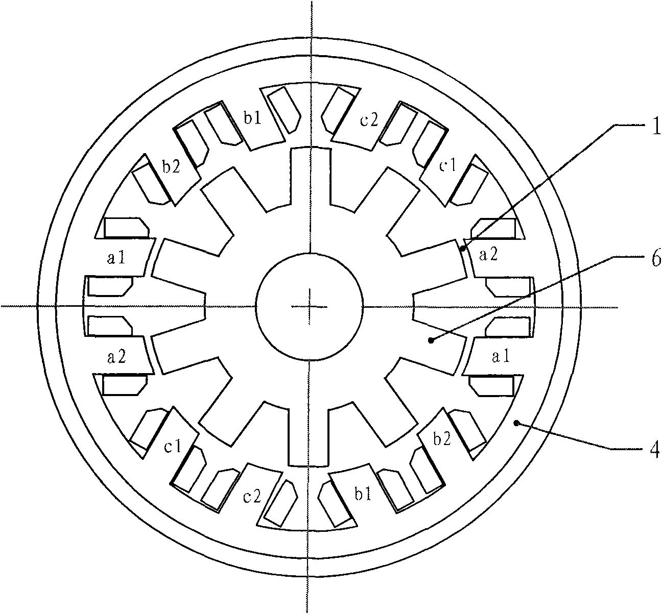 Dual-redundancy switch reluctance motor