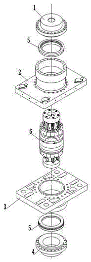 Hydraulic rotary drilling or repairing tubular column two-way locking device
