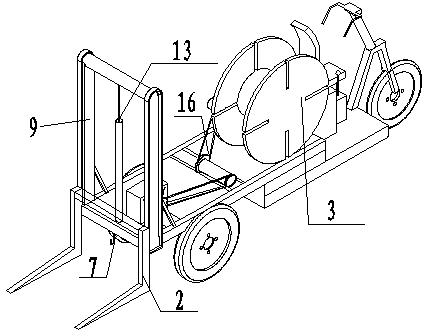 Multifunctional construction vehicle for high-tension line construction