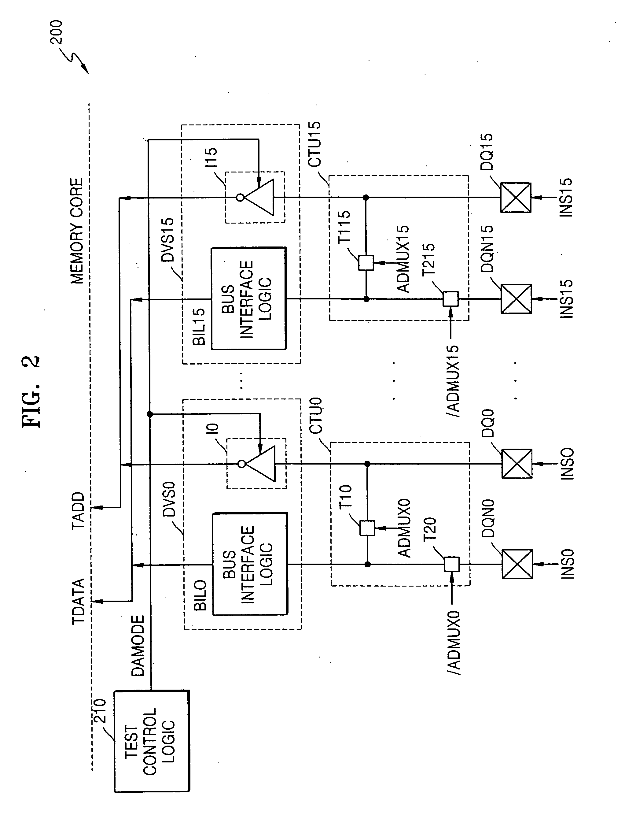 Memory device and input signal control method of a memory device