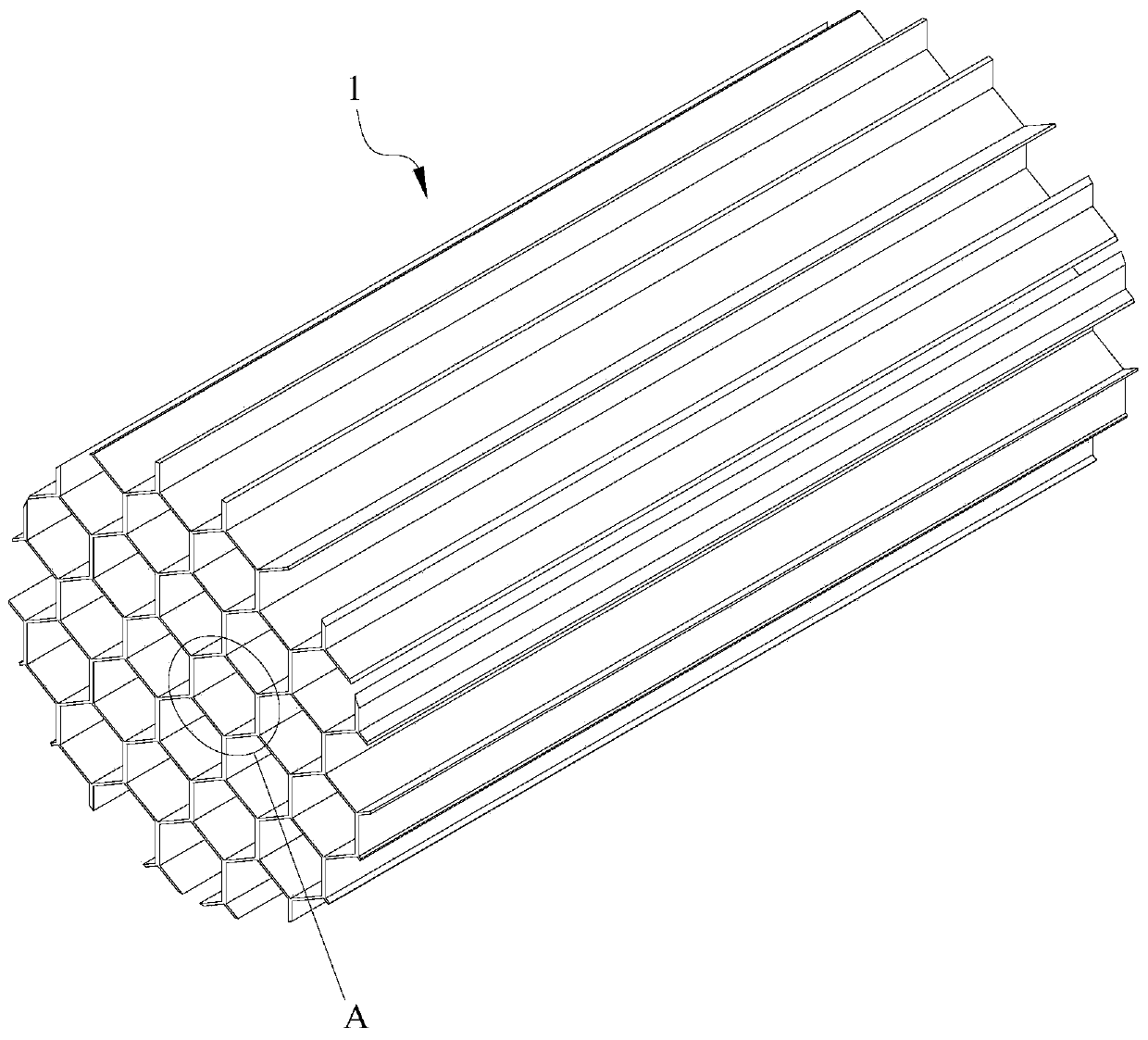 Method for realizing specific honeycomb structure strength