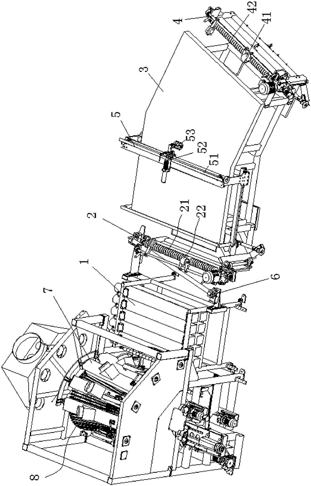 Cooling device of film-drawing machine