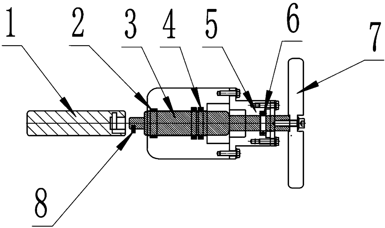 Linear motion transmission structure for contact