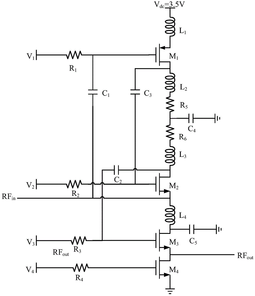 Low-power-consumption ultra-wide-band low-noise amplifier
