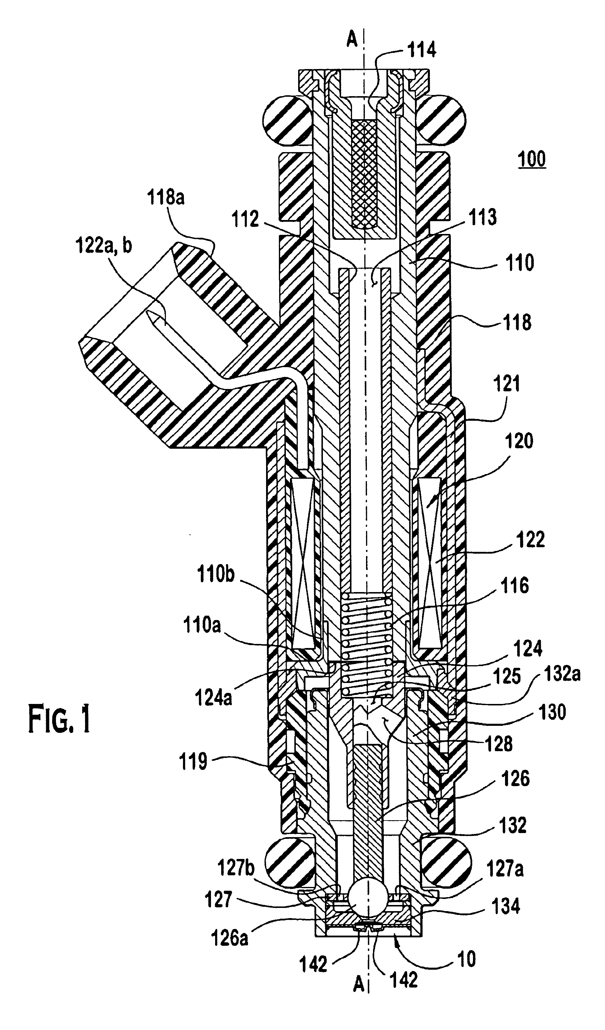 Spray pattern control with non-angled orifices formed on a generally planar metering disc and reoriented on subsequently dimpled fuel injection metering disc