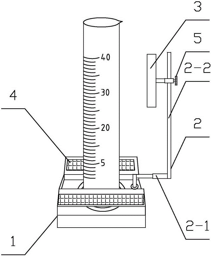 Auxiliary device for measuring cylinder