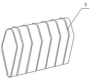 A spindle-shaped grid-type structured packing