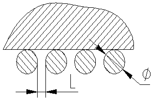 A spindle-shaped grid-type structured packing