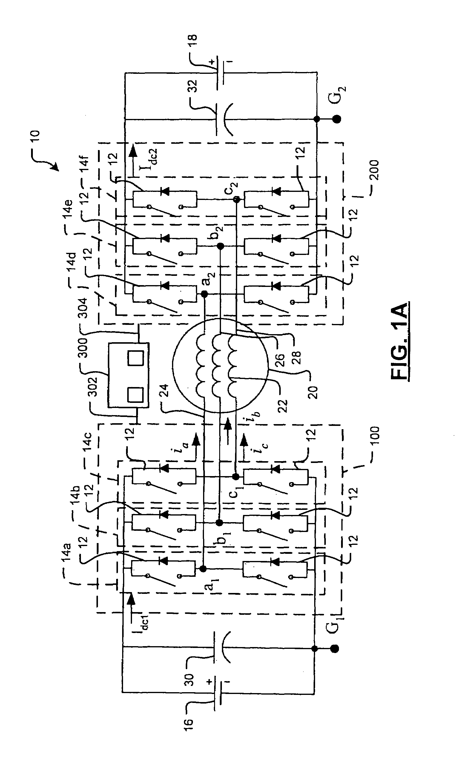 Unified power control method of double-ended inverter drive systems for hybrid vehicles