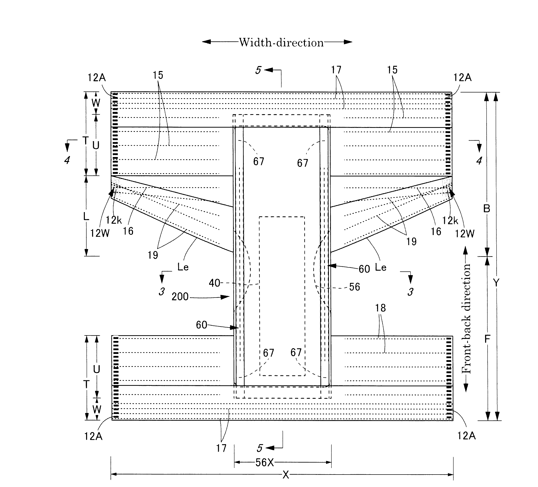 Underpants-type disposable diaper and production method therefor