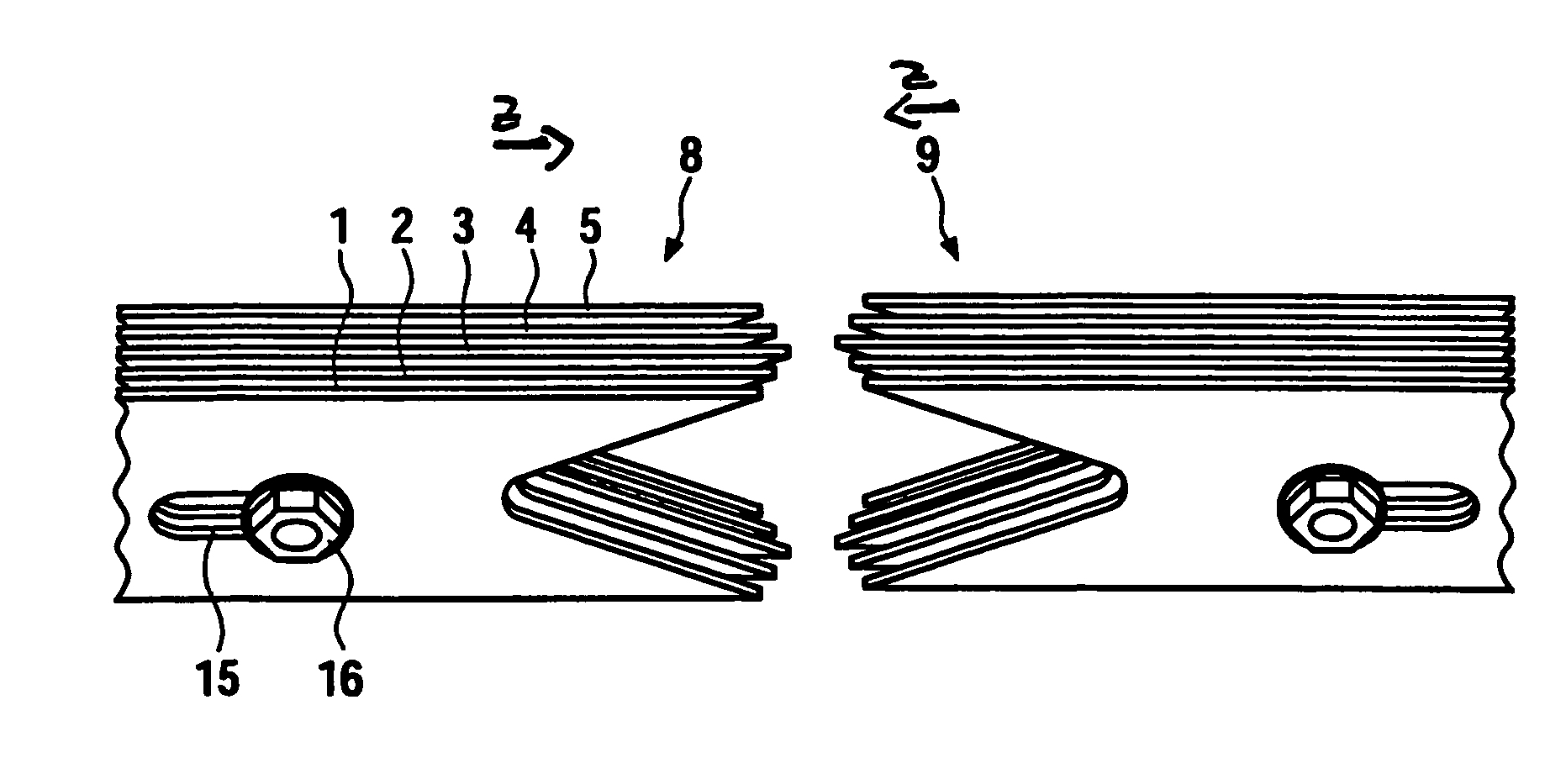Shaping device and shaping method for forming rounded tips on the ends of sausages