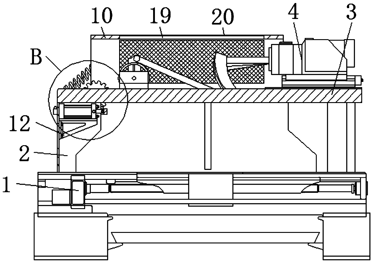 Protective mechanism of water spraying loom for textile