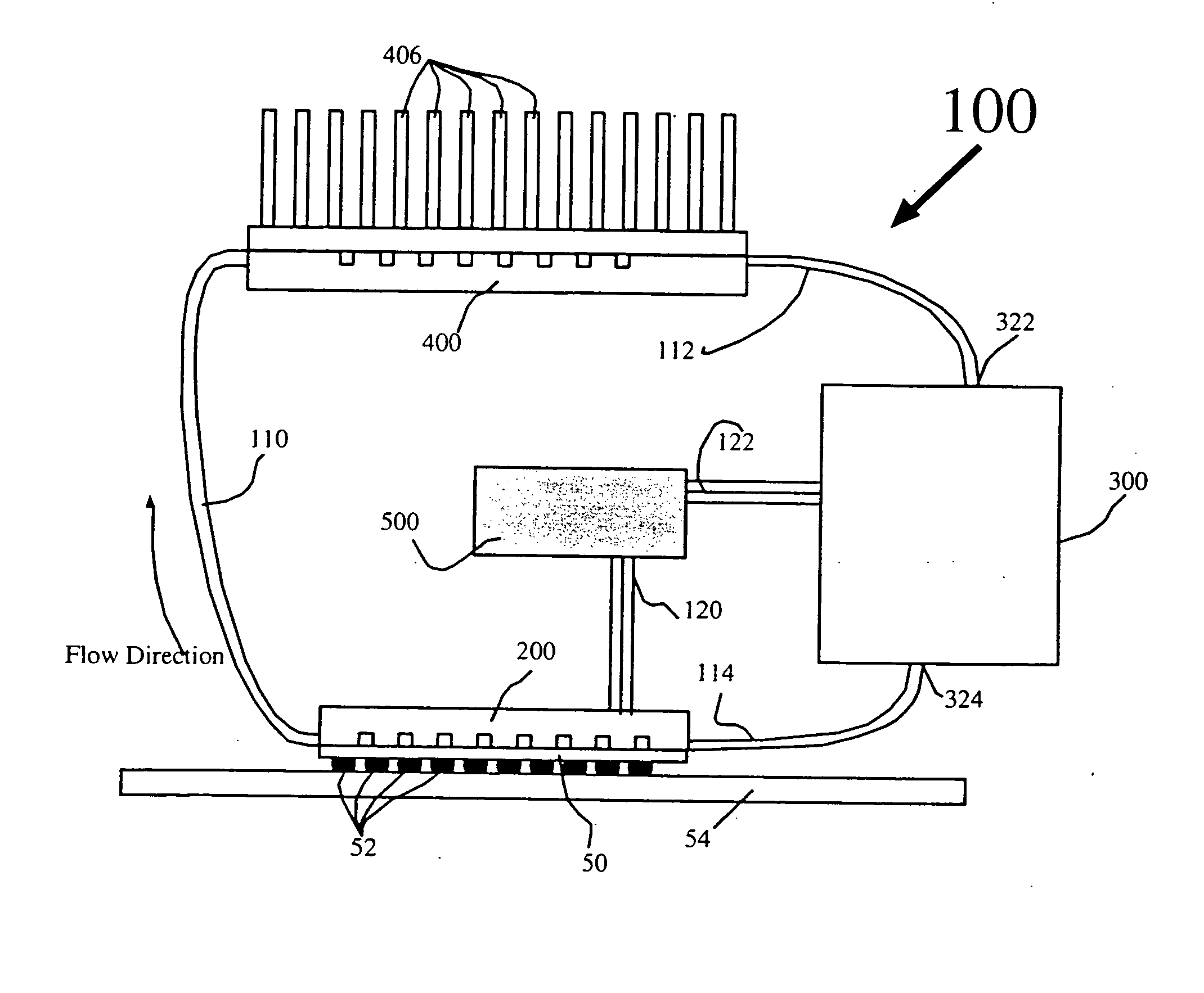 Electroosmotic microchannel cooling system