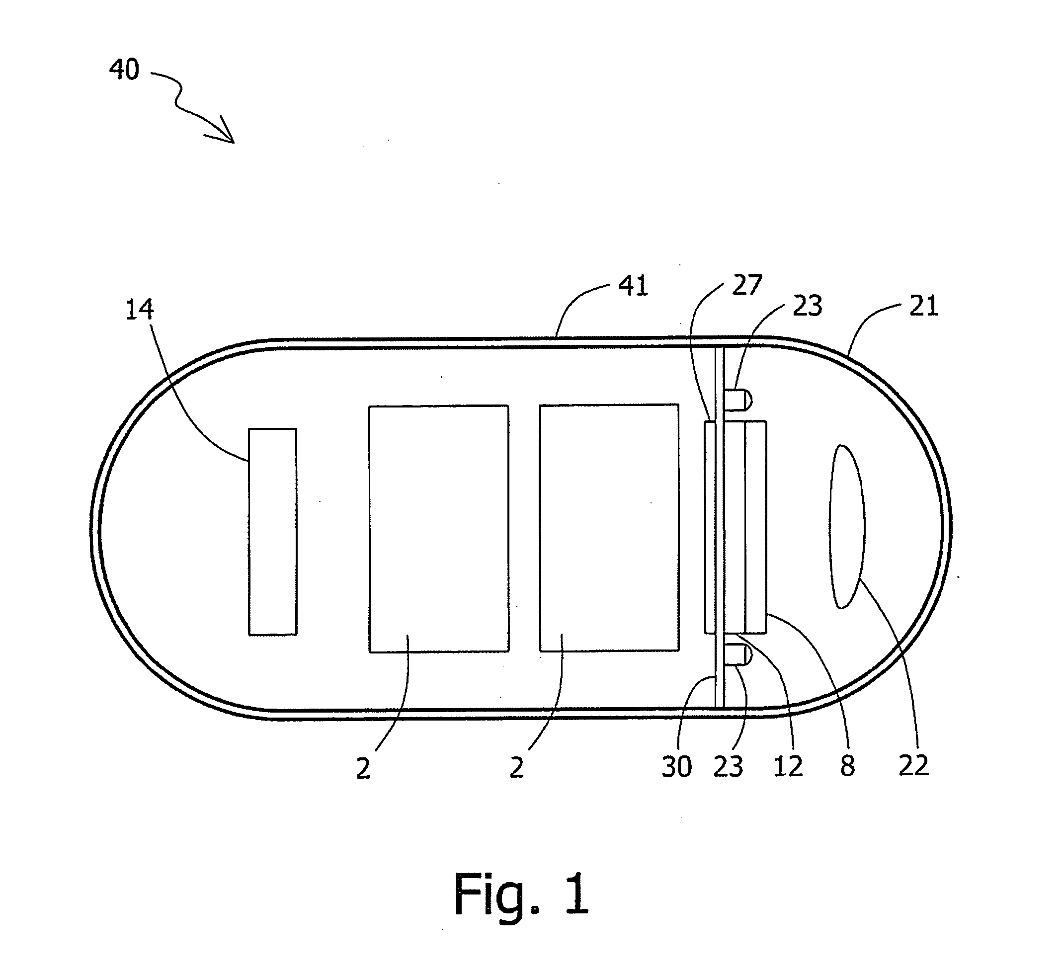 In vivo imaging device and method of manufacture thereof