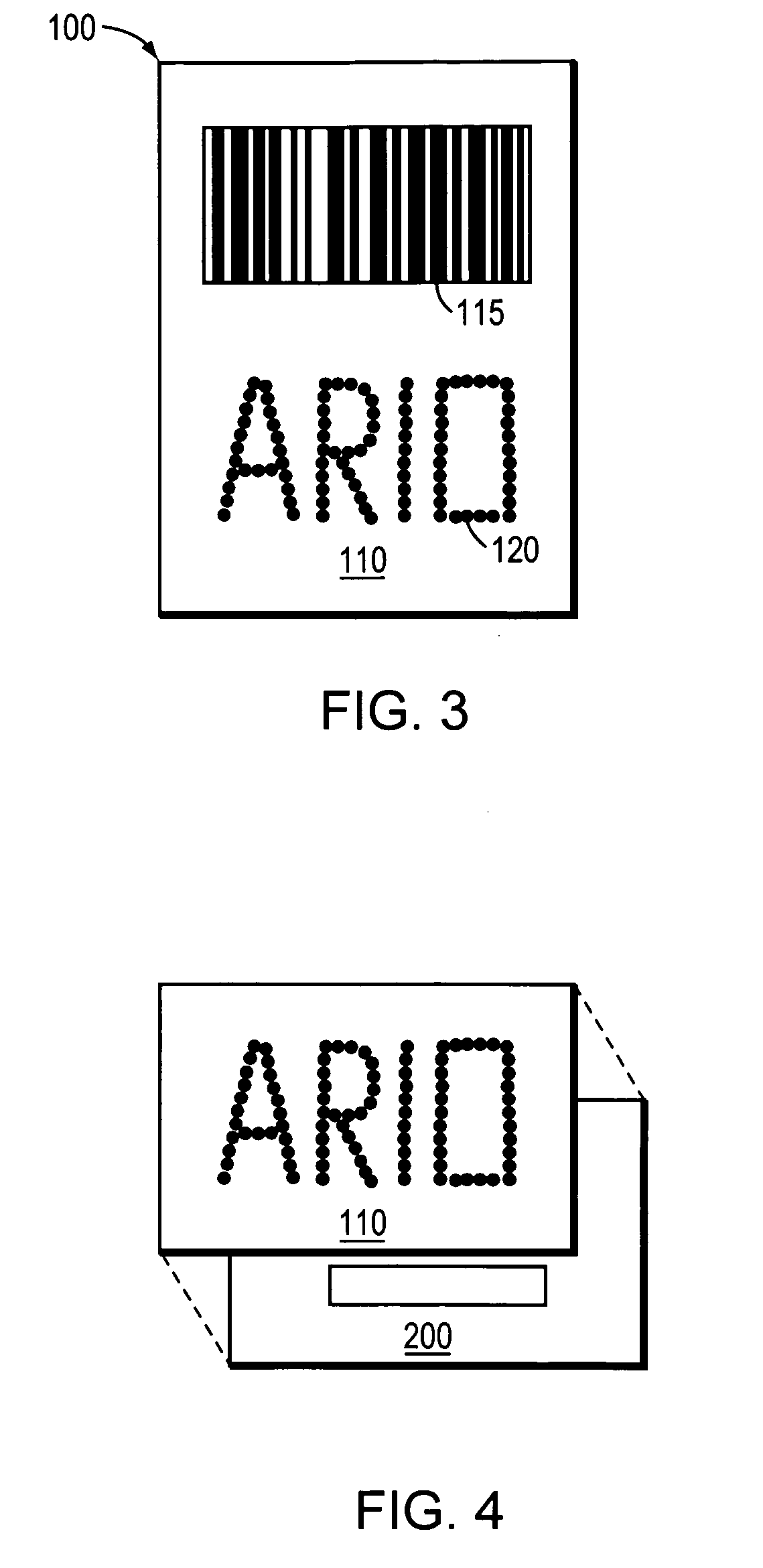 Electronic shipping label with updateable visual display