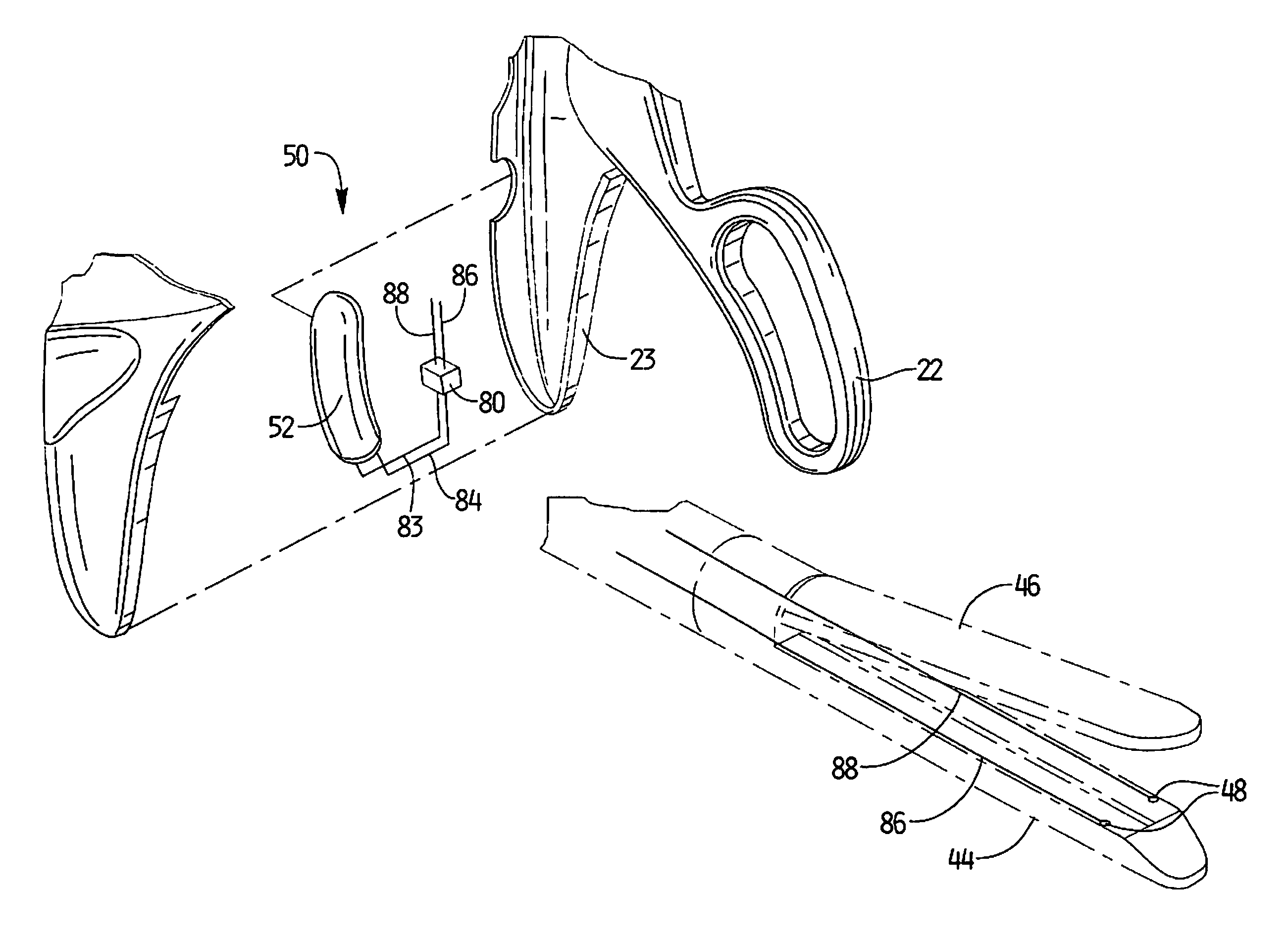 Surgical stapler with tactile feedback system