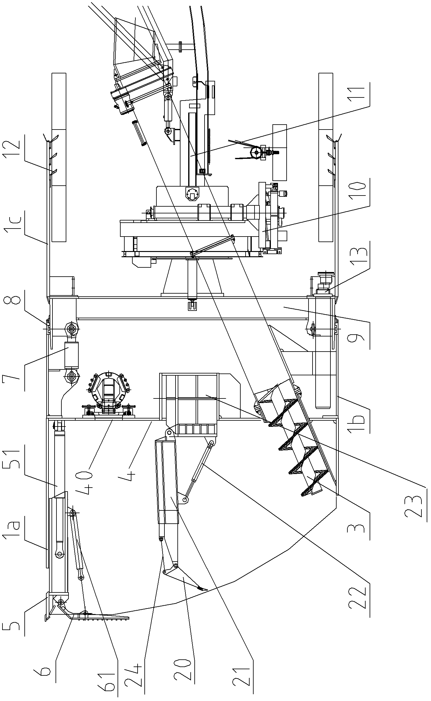 Shield machine and anterior shield system thereof