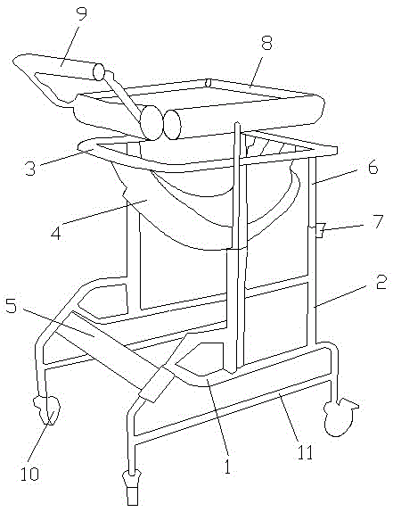 Walking aid used in department of orthopaedics