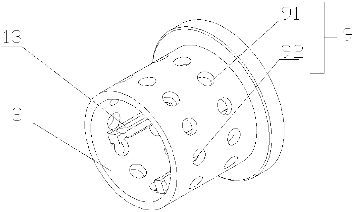 Pneumatic self-locking separation nut and spacecraft