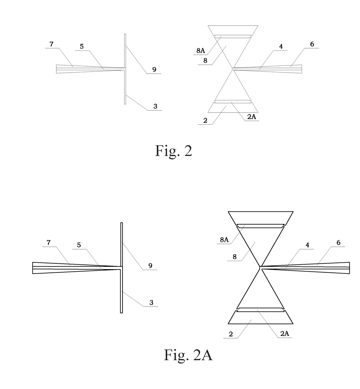 Out-of-band coupled antenna combined by fine-and-straight antenna and bow-tie antenna