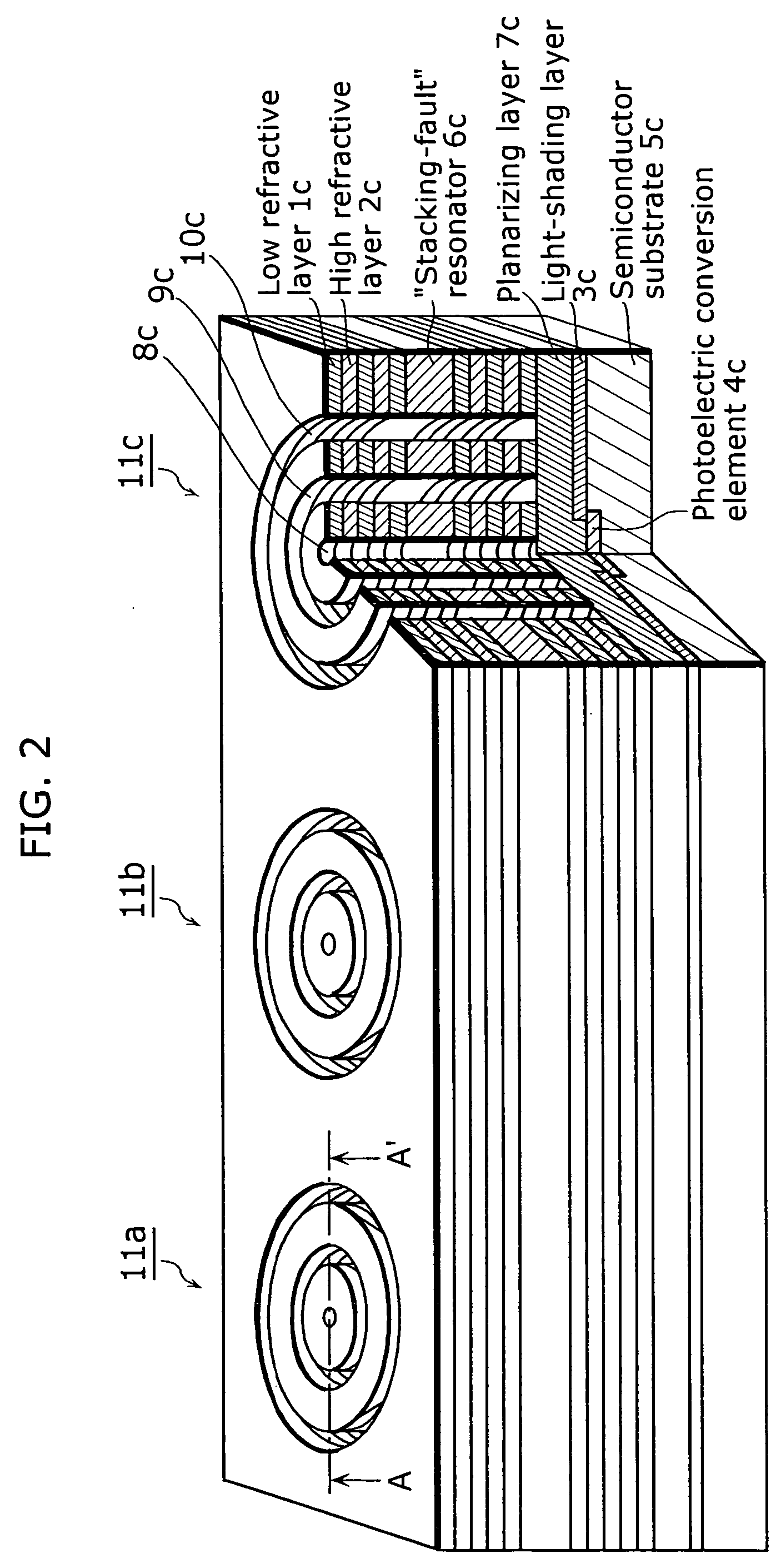 Solid-state imaging element, solid-state imaging device, and method for fabricating the same