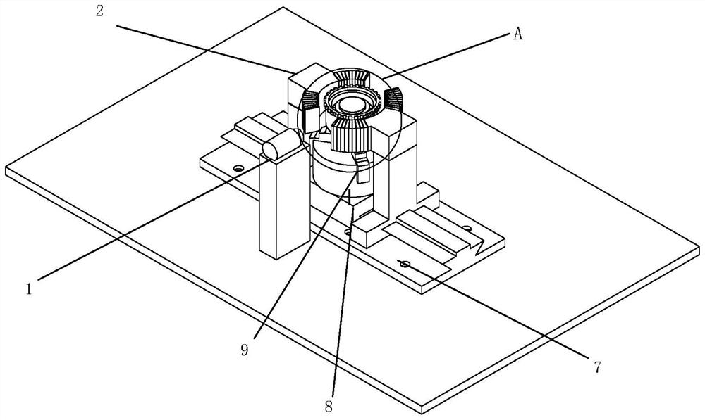 Electromagnetic drive device for measuring rolling bearing friction torque and its measuring method