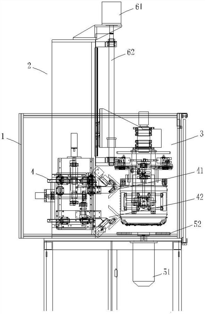 Balance ring barrel bottom spin riveting machine for inner barrel of washing machine