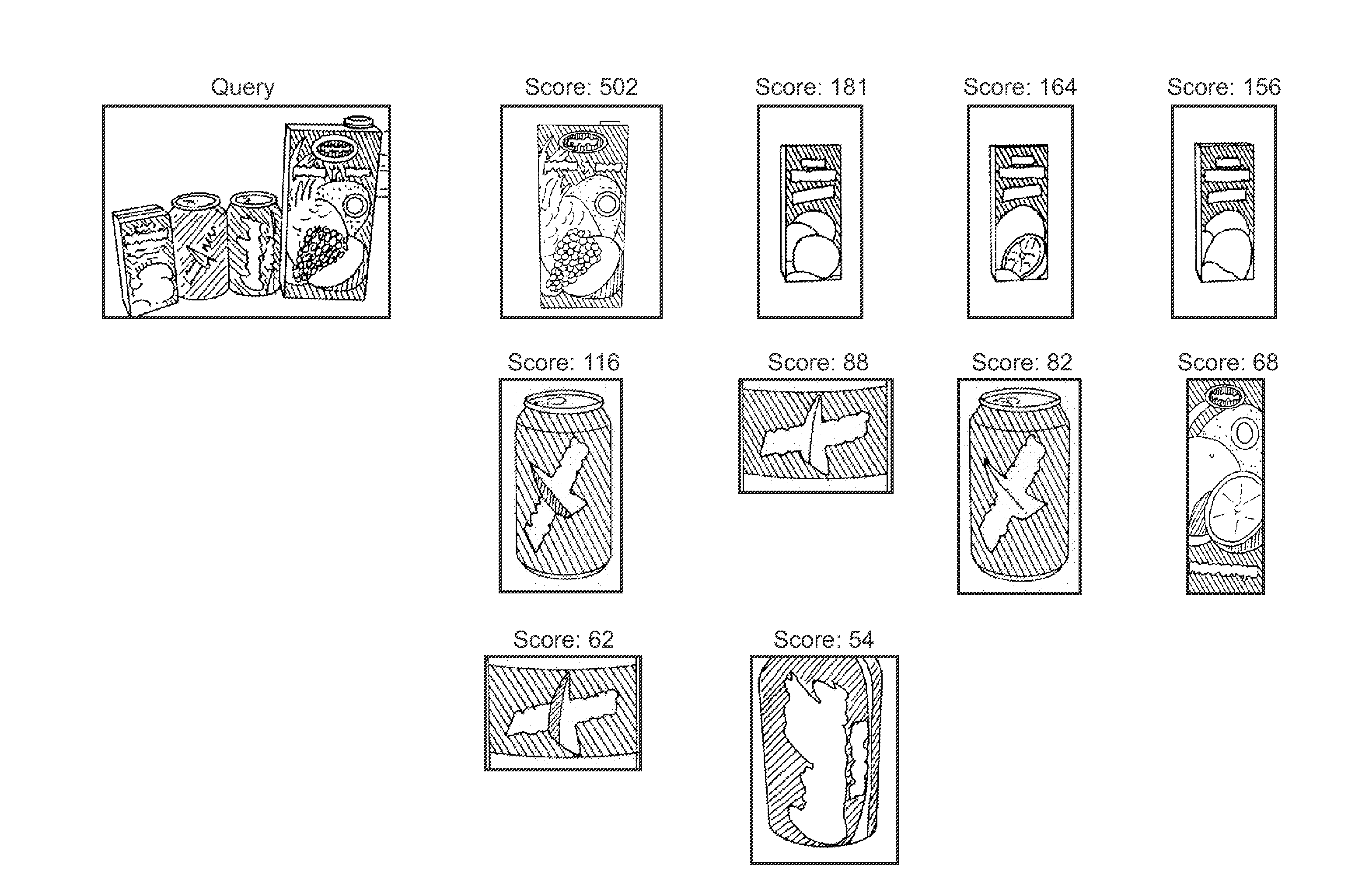 Method and system for fast and robust identification of specific product images