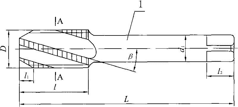 Spiral fluted tap and method for processing same