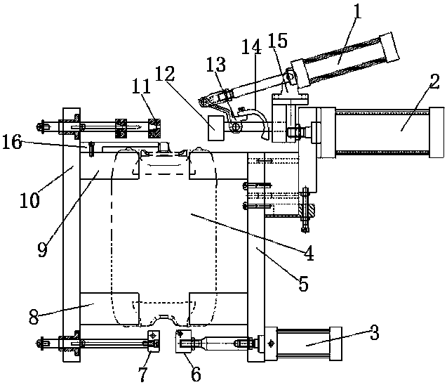 A deflashing device for producing oil barrels