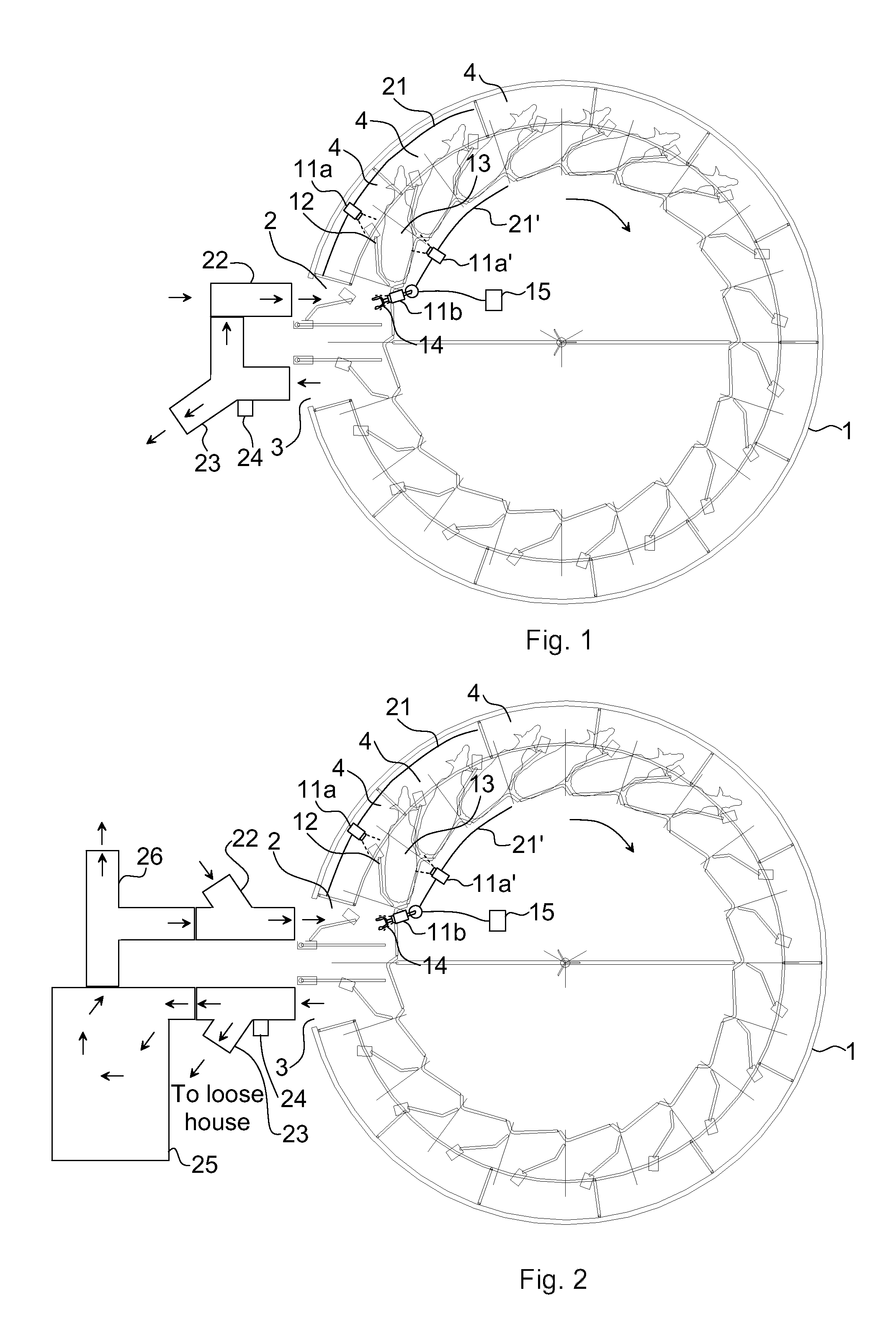 Arrangement and method in a milking system, the milking system itself, and a computer program product for controlling the method