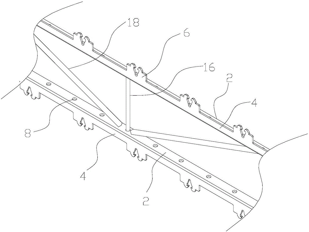 Composite truss, composite truss assembly and composite truss combination