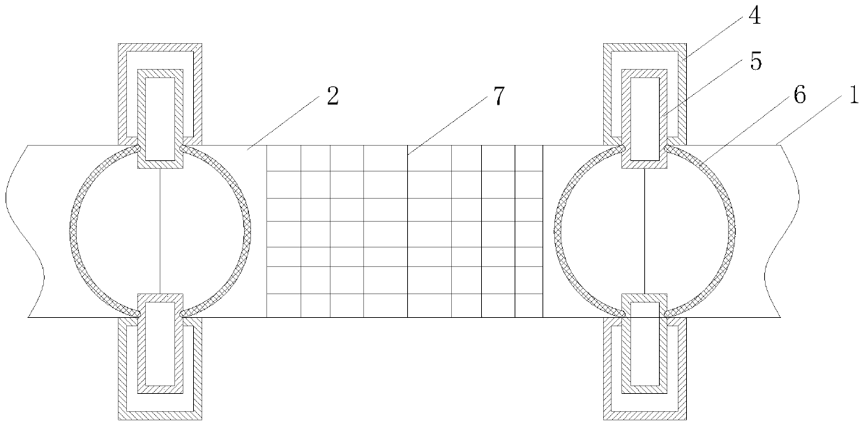Method for constructing underground diaphragm wall joint