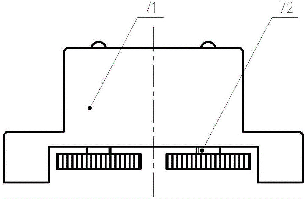 Device for detecting static azimuth misalignment angle of precise centrifuge and method thereof