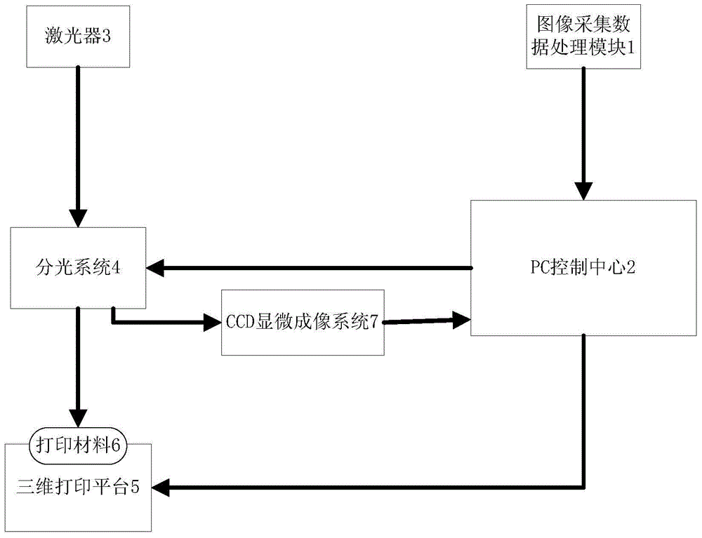 A multi-beam laser interference cross-scale 3D printing system and method