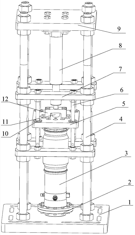 Guide pipe inner pressure and displacement combined loading testing device