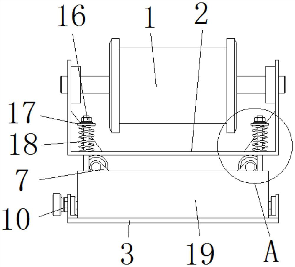 Rope supporting wheel for endless rope continuous traction winch and using method