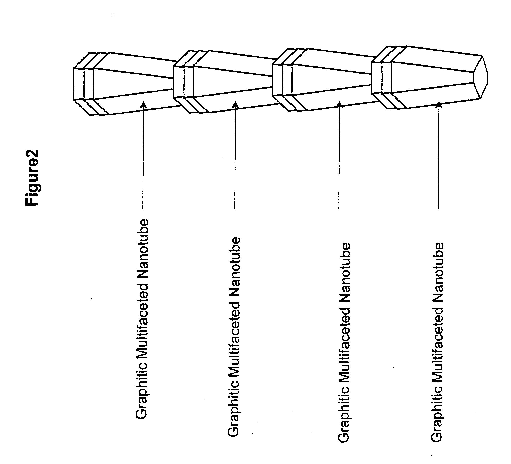 Conductive polymeric structures containing graphite nanofibers having graphite sheets parallel to the growth axis
