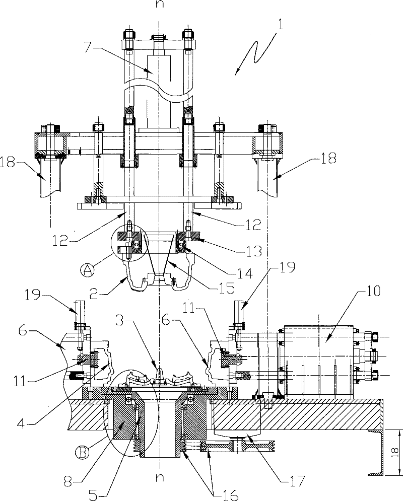 Centrifugal casting method and device of magnesium alloy hub