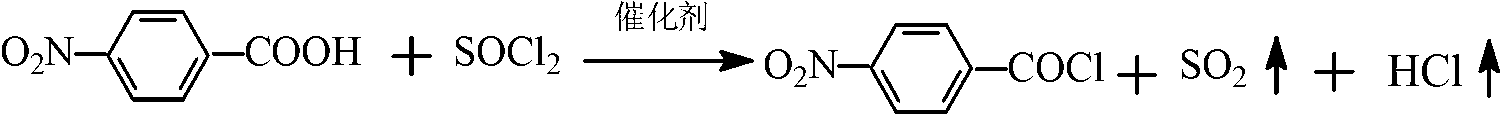 Synthesis method for paranitrobenzoyl chloride