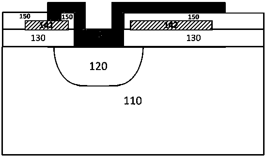 Terminal cell structure and manufacturing method using metal extension, polycrystalline stop field plate