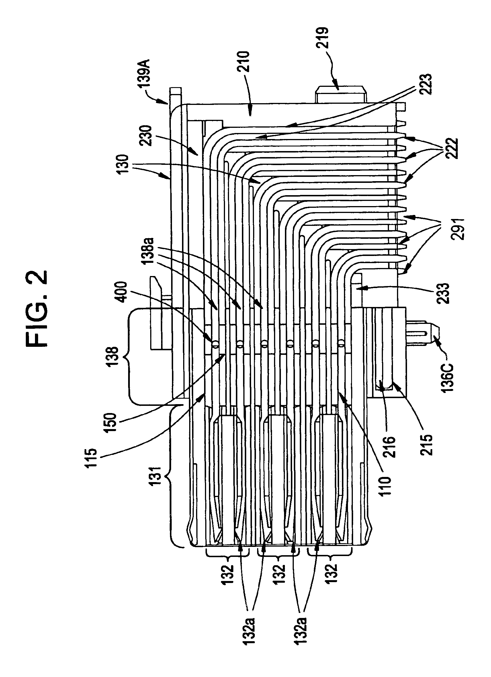 Modular coaxial electrical interconnect system having a modular frame and electrically shielded signal paths and a method of making the same