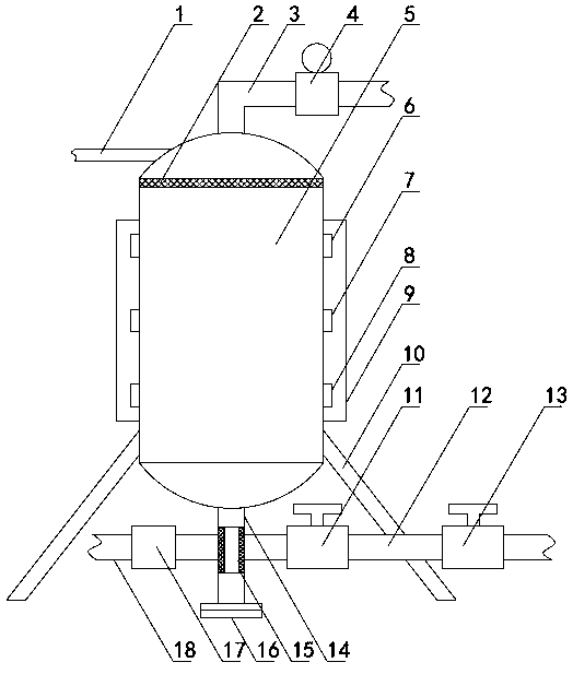 Ultrasonic detection-based separation system for media with different specific gravity