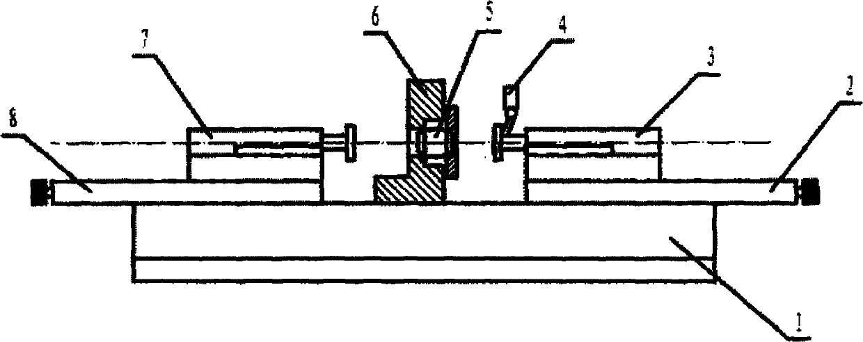 Device for detecting axial clearance and radial clearance of joint bearing