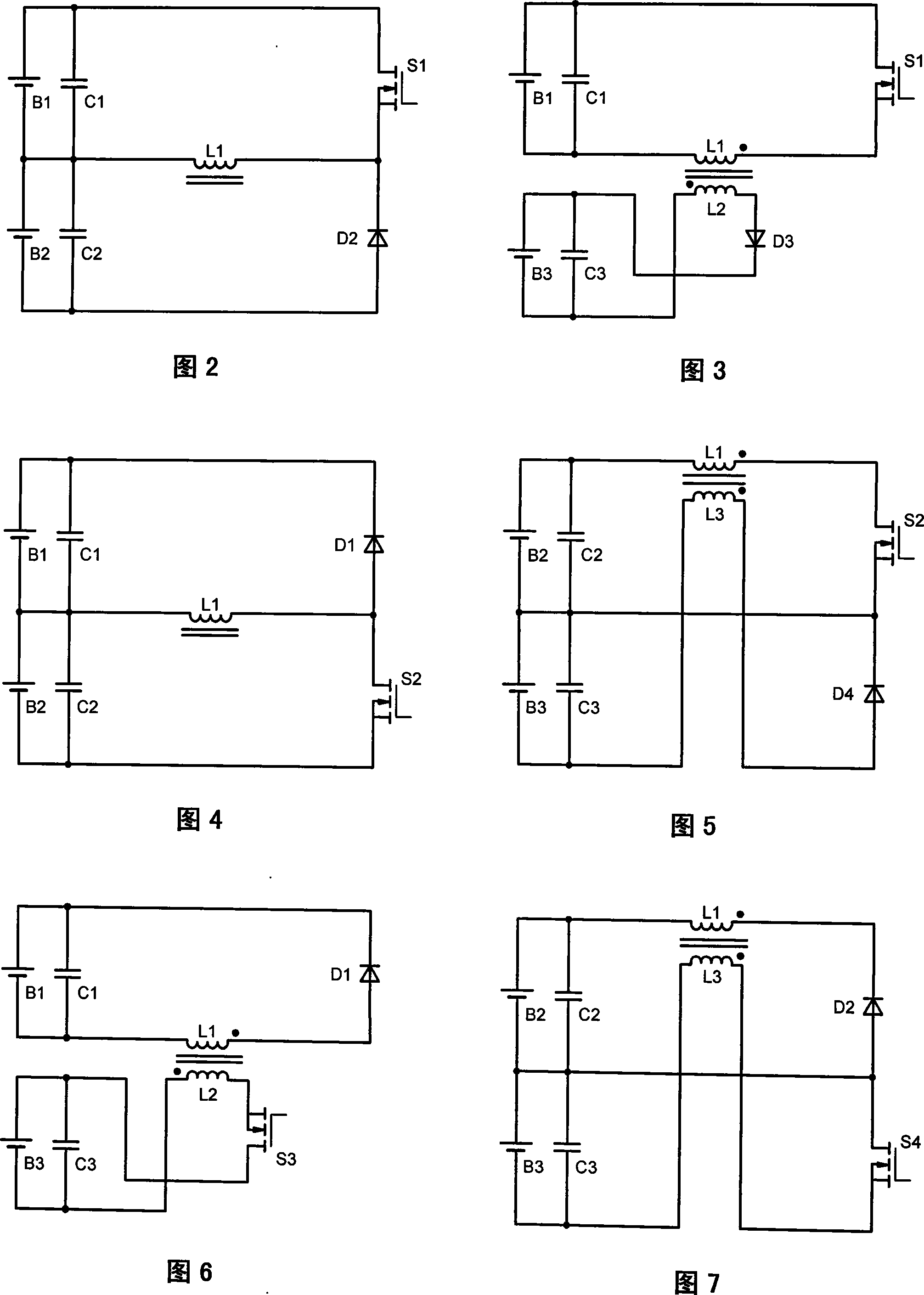 Three-monomer direct equalizer of series connection accumulation power supply