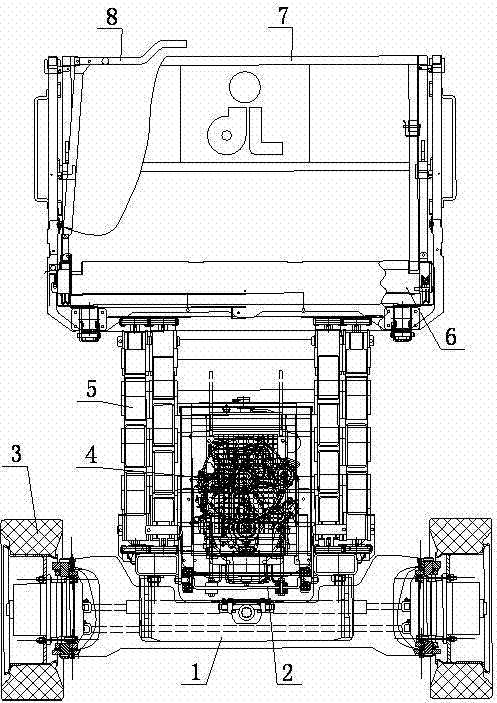 Device for maintaining safety support of scissor type lifting device