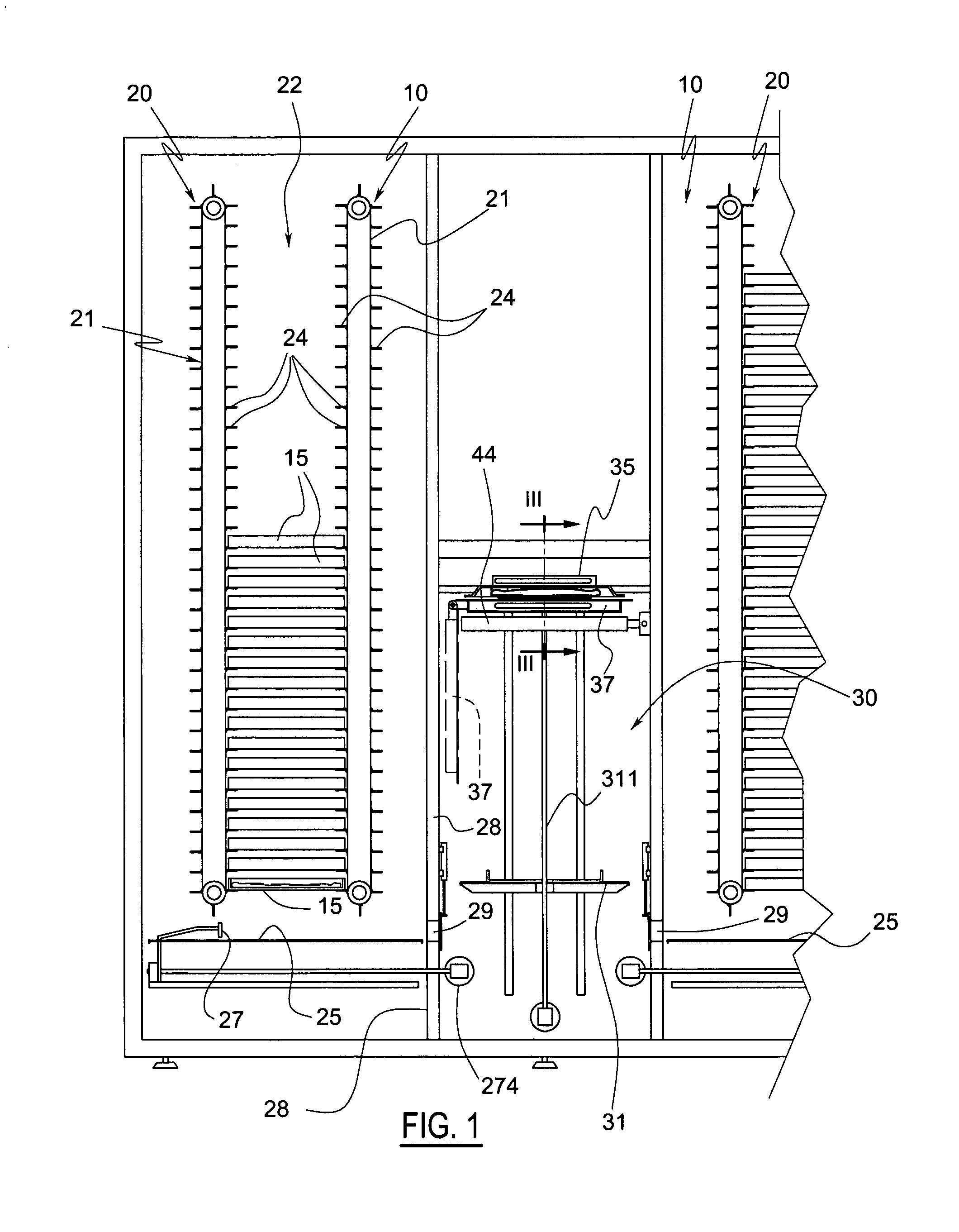 Automatic distributor apparatus for heated food products, such as pizzas or other products, and an operating method