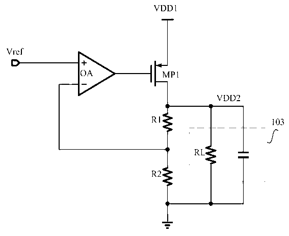 Output dynamic regulation circuit of low dropout linear regulator (LDO)