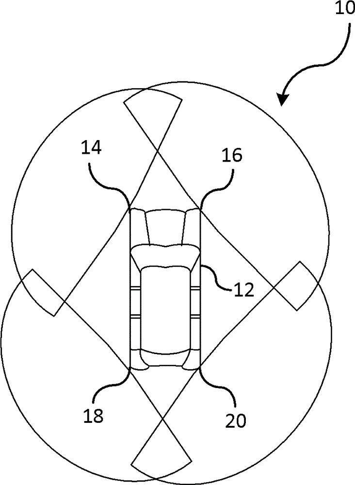 Object fusion system of multiple radar imaging sensors